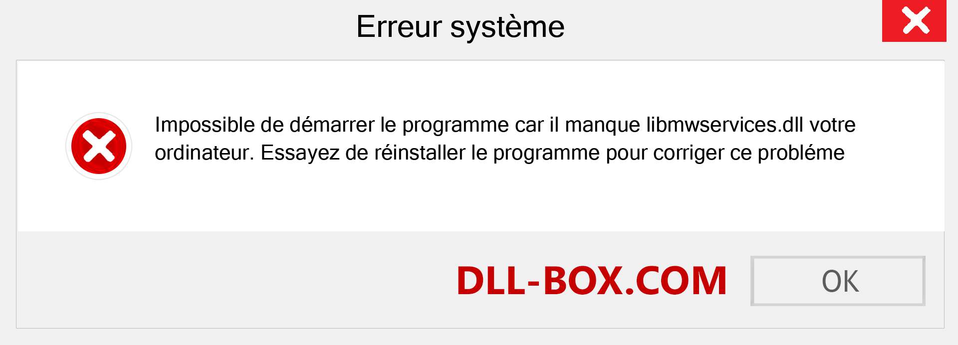 Le fichier libmwservices.dll est manquant ?. Télécharger pour Windows 7, 8, 10 - Correction de l'erreur manquante libmwservices dll sur Windows, photos, images